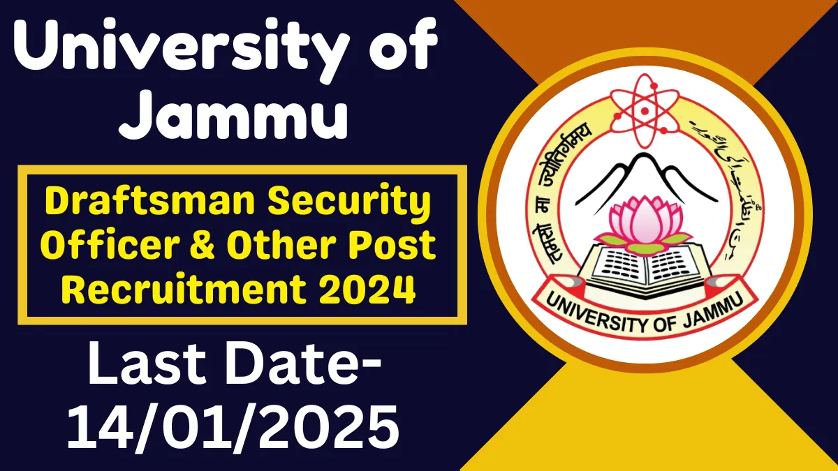 Jammu University Recruitment 2024