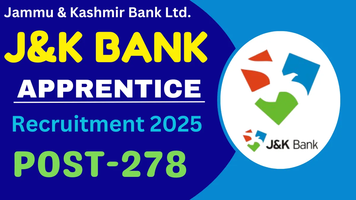 JK Bank Apprentice Recruitment 2024