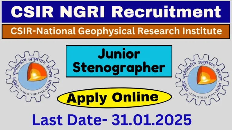 CSIR NGRI Recruitment 2025