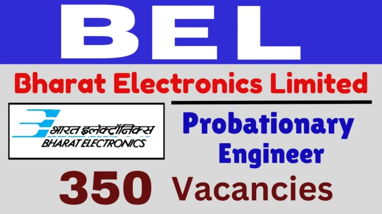 BEL Probationary Engineer Recruitment 2025