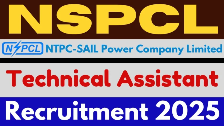 NSPCL Technical Assistant Recruitment 2025