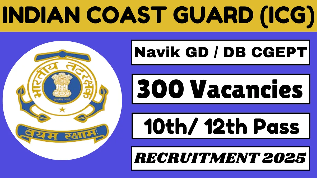 Indian Coast Guard Recruitment 2025