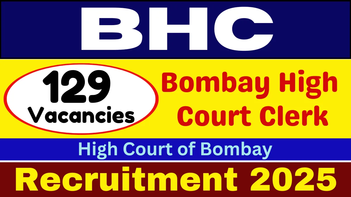 Bombay High Court Clerk Recruitment 2025