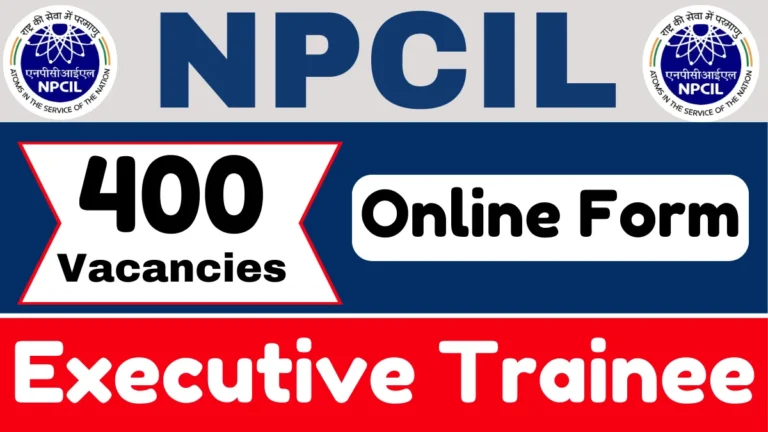 NPCIL Executive Trainee Online Form 2025