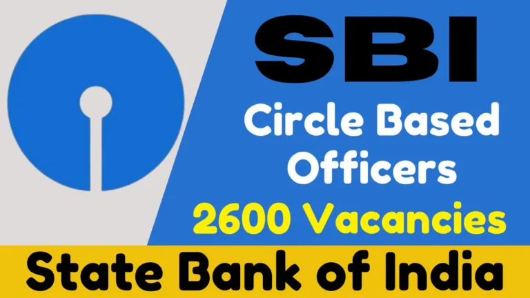 State Bank of India SBI Circle Based Officers CBO Online Form 2025