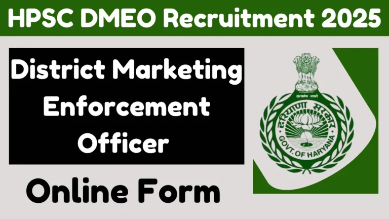HPSC District Marketing Enforcement Officer Online Form 2025