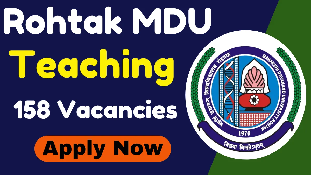 Rohtak MDU Teaching Online Form 2025