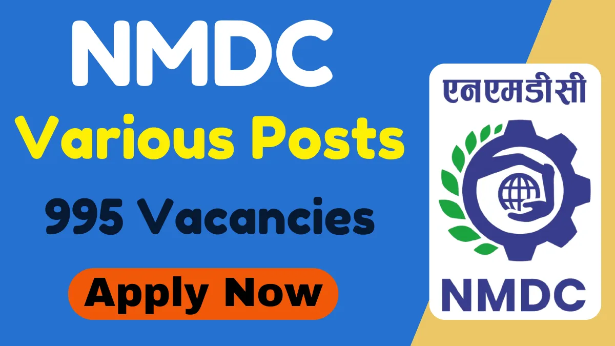 NMDC Various Posts Online Form 2025