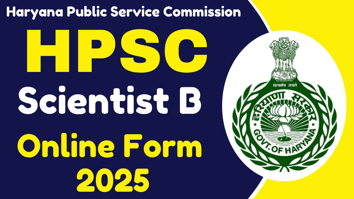 HPSC Scientist B Online Form 2025