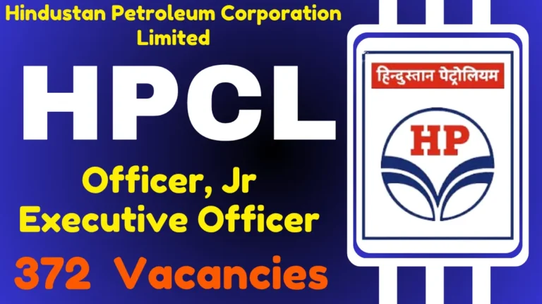 HPCL Officer, Jr Executive Officer Online Form 2025
