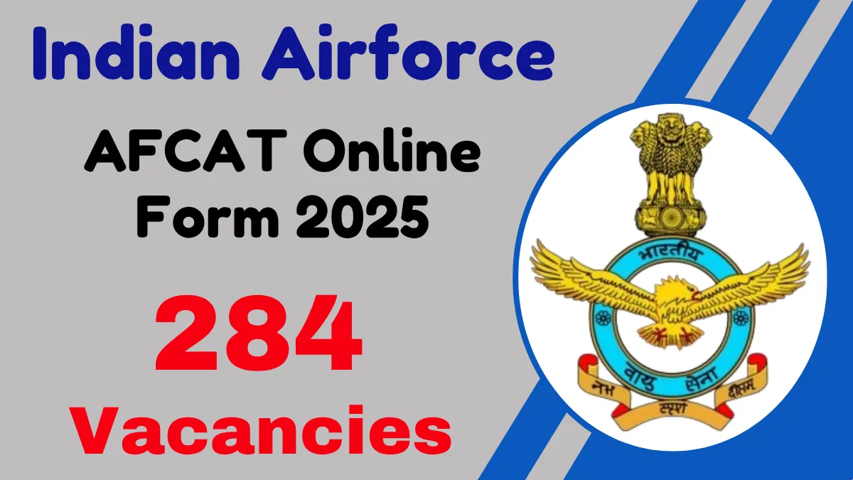 Indian Airforce AFCAT Online Form 2025