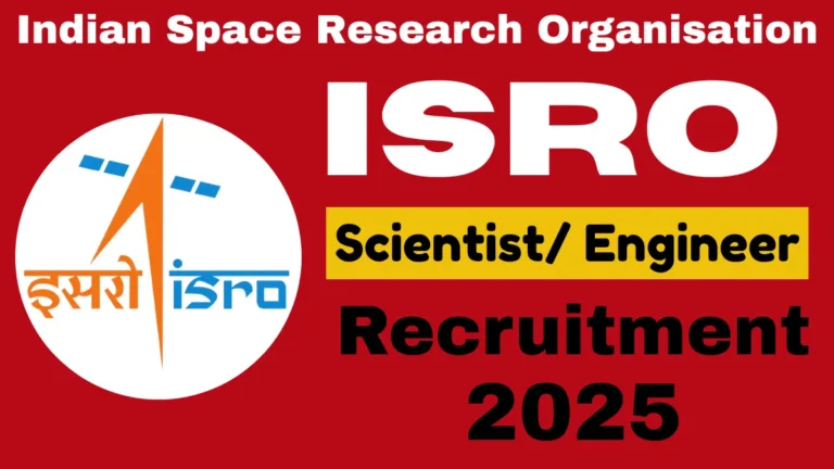 ISRO Scientist Engineer Recruitment 2025