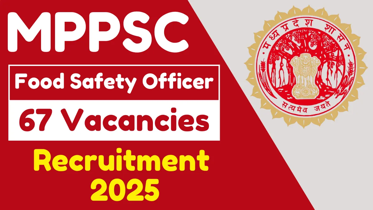 MPPSC Food Safety Officer Online Form 2025