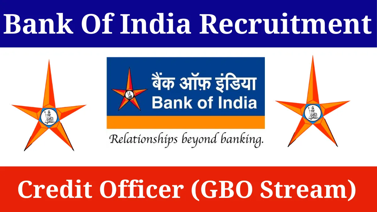 Bank of India Credit Officer Vacancy 2025