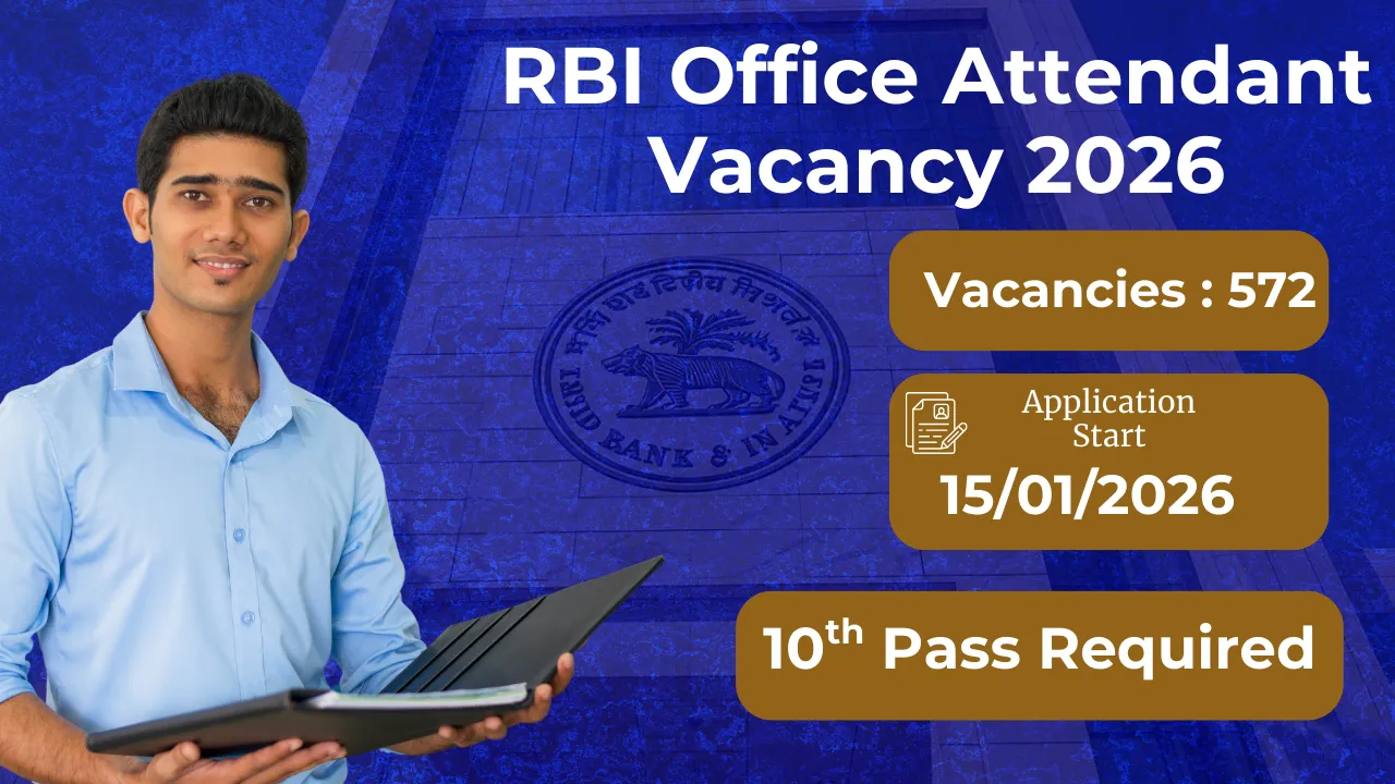 RBI Office Attendant Vacancy 2026