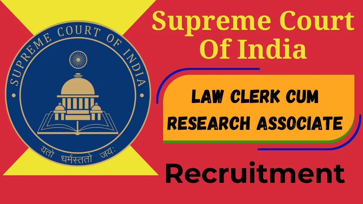Supreme Court Law Clerk Recruitment 2026